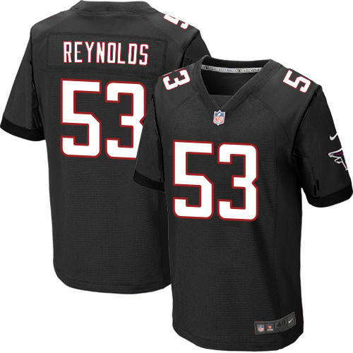 Men's Elite LaRoy Reynolds Nike Jersey Black Alternate - #53 NFL Atlanta Falcons